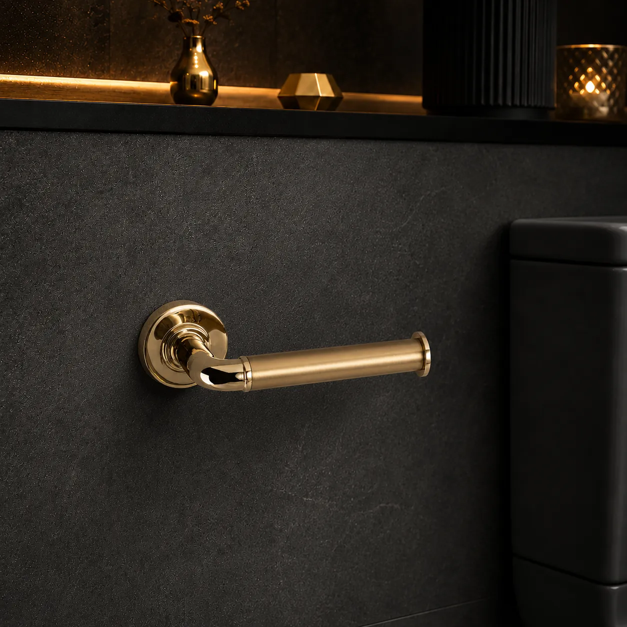 System Nord Tuvalet Kağıtlığı Gold/Gold Branch Renk (BA1041 002 GL-GB) - 1