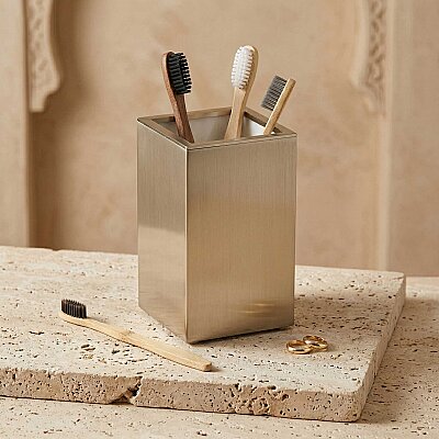 System Tezgah Üstü Diş Fırçalığı Saten Renk (BA2002 007 NBM) - System Banyo