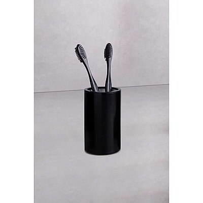 System Tezgah Üstü Diş Fırçalığı Mat Siyah (BA2004 507 AL6) - System Banyo
