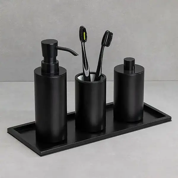 System Tezgah Üstü Diş Fırçalığı Mat Siyah (BA2004 507 AL6) - 6