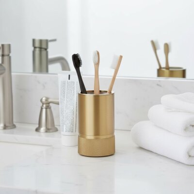 System Tezgah Üstü Diş Fırçalık Gold Branch Renk (BA2006 007 GB) - System Banyo