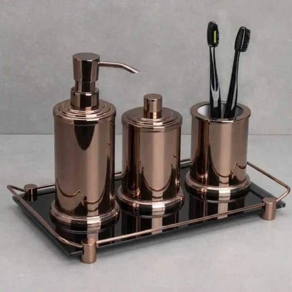 System Banyo Tepsisi Cam/Rose Renk (BA2009 037 C2-RS) - 1