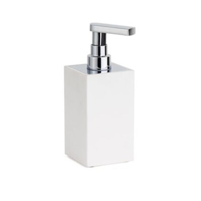 System Sıvı Sabunluk Beyaz/Krom Renk (BA2027 006 R1-CR) - 1