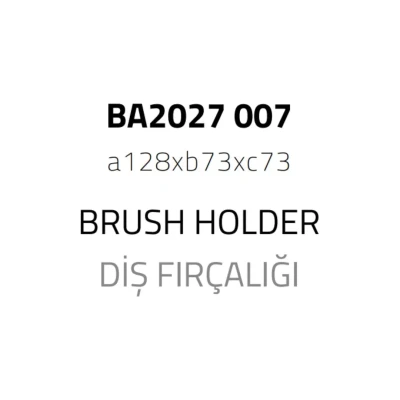 System Diş Fırçalığı Beyaz/Krom Renk (BA2027 007 R1-CR) - 4