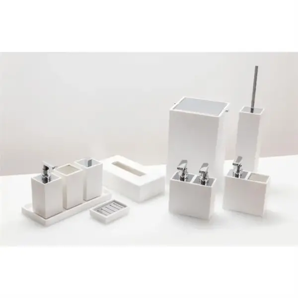 System Diş Fırçalığı Beyaz/Krom Renk (BA2027 007 R1-CR) - 3