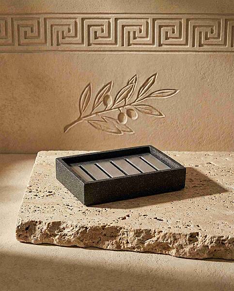 System Katı Sabunluk Siyah/Krom Renk (BA2027 008 R2-CR) - 4
