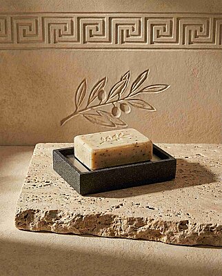 System Katı Sabunluk Siyah/Krom Renk (BA2027 008 R2-CR) - System Banyo