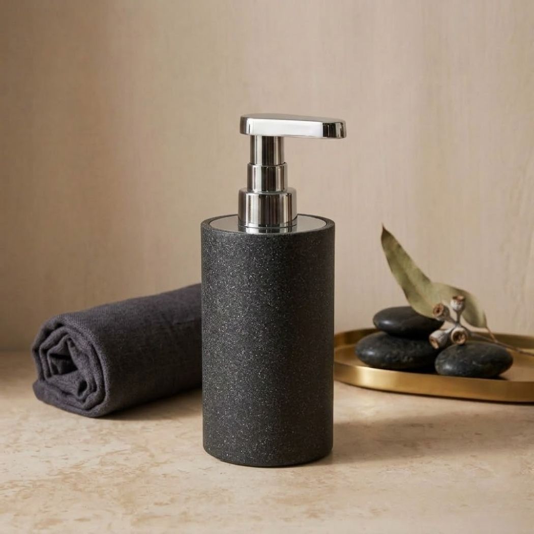 System Sıvı Sabunluk Siyah/Krom Renk (BA2029 006 R2-CR) - System Banyo