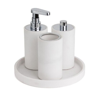 System Diş Fırçalığı Beyaz/Krom Renk (BA2029 007 R1-CR) - 2