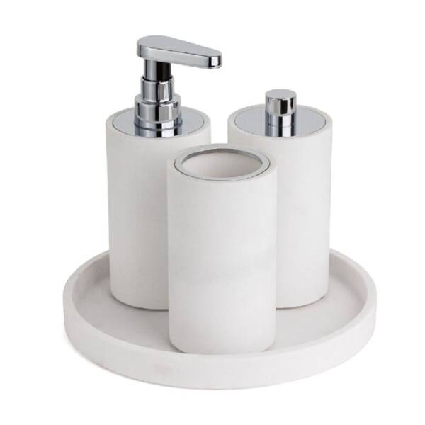 System Diş Fırçalığı Beyaz/Krom Renk (BA2029 007 R1-CR) - 2