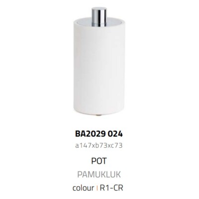 System Pamukluk Beyaz/Krom Renk (BA2029 024 R1-CR) - 3