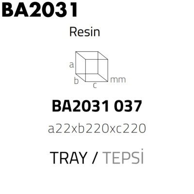 System Banyo Tepsisi Mermer Desenli (BA2031 037 R3) - 2