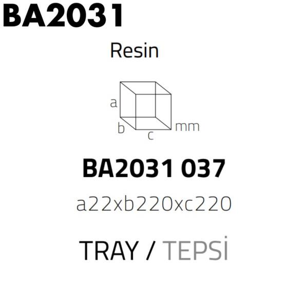 System Banyo Tepsisi Mermer Desenli (BA2031 037 R3) - 2