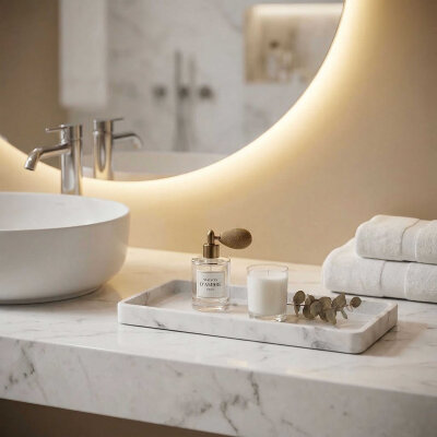 System Banyo Tepsisi Mermer Desenli (BA2033 037 R3) - System Banyo