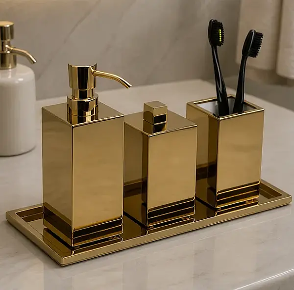 System Tezgah Üstü Tepsi Gold Renk (BA2037 037 GL) - 1