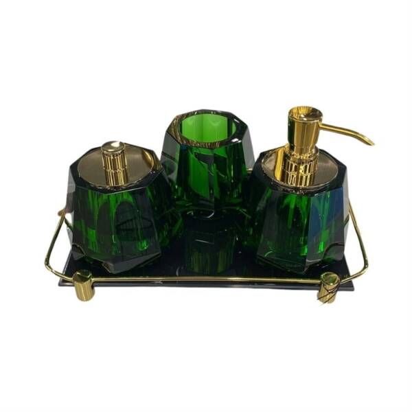 System Kristal Pamukluk Cotton Box Green/Gold (BA2038 024 C5-GL) - 2