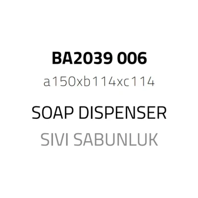 System Kristal Sıvı Sabunluk Gold Renk 150ml (BA2039 006 C1-GL) - 3