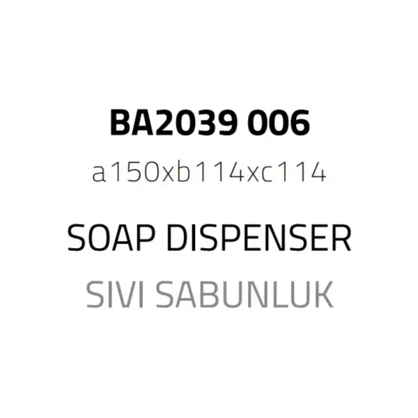 System Kristal Sıvı Sabunluk Gold Renk 150ml (BA2039 006 C1-GL) - 3