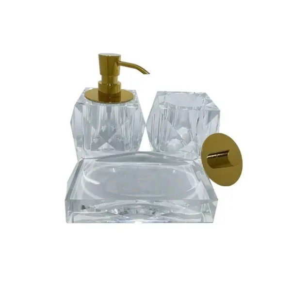 System Kristal Sıvı Sabunluk Gold Renk 150ml (BA2039 006 C1-GL) - 4