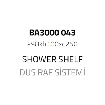 System Banyo Rafı Füme Renk (BA3000 043 BBN) - 2