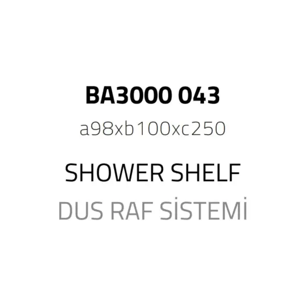 System Banyo Rafı Gold Branch Renk (BA3000 043 GB) - 2
