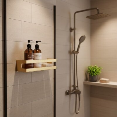 System Banyo Rafı Gold Branch Renk (BA3000 043 GB) - System Banyo