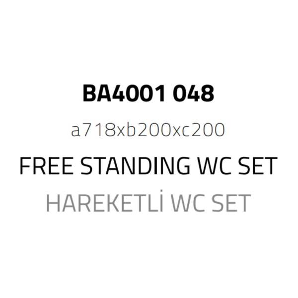 System Hareketli Wc Set Antik Sarı (BA4001 048 ABM) - 2