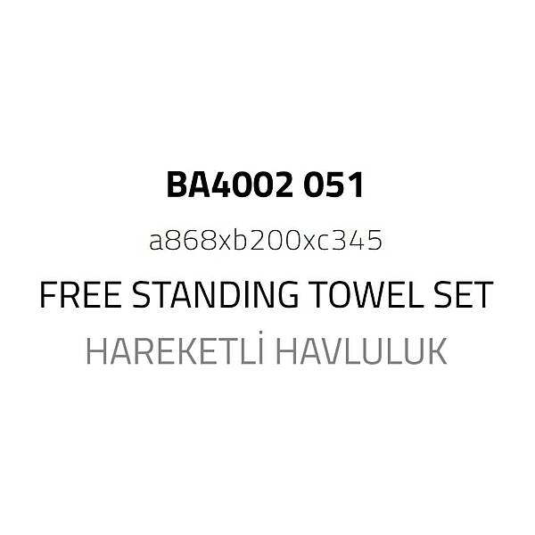 System Hareketli Havluluk Siyah Renk (BA4002 551 AL6) - 4