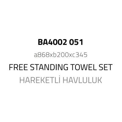 System Hareketli Havluluk Siyah Renk (BA4002 051 AL6) - 2
