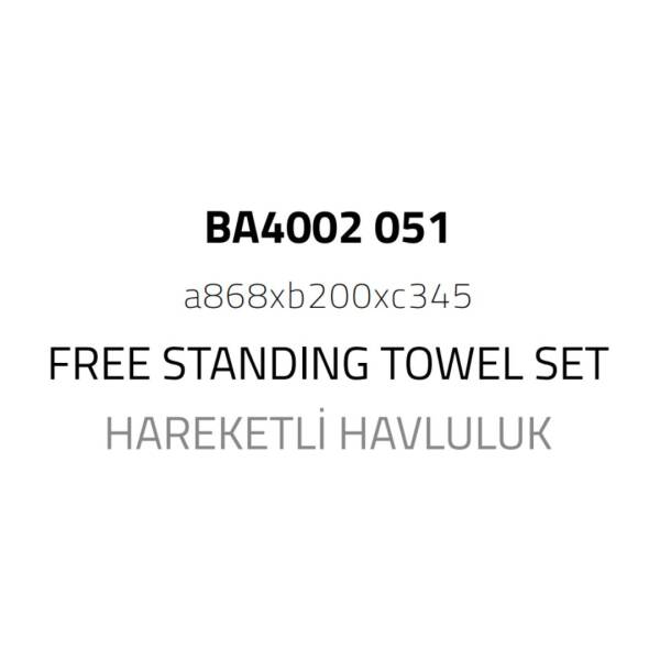 System Hareketli Havluluk Krom Renk (BA4002 051 CR) - 2