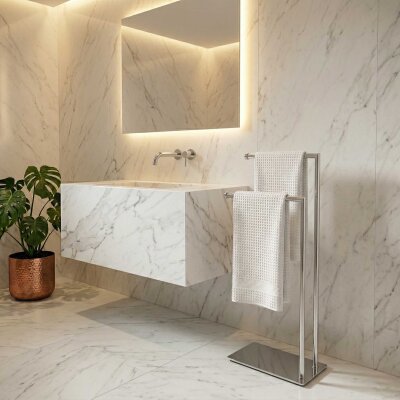 System Hareketli Havluluk Krom Renk (BA4002 051 CR) - System Banyo