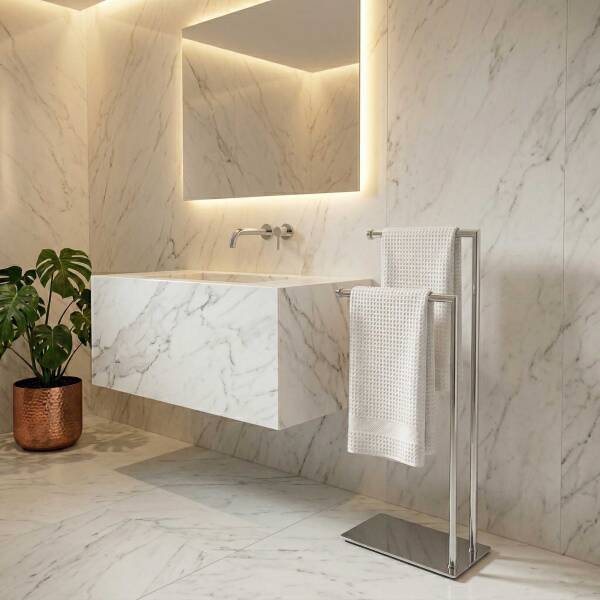 System Hareketli Havluluk Krom Renk (BA4002 051 CR) - 1