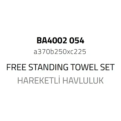 System Hareketli Havluluk Siyah Renk (BA4002 554 AL6) - 3
