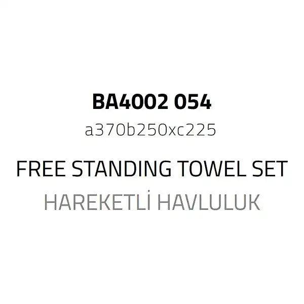 System Hareketli Havluluk Siyah Renk (BA4002 554 AL6) - 3