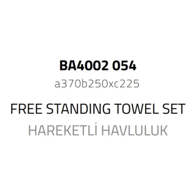 System Hareketli Havluluk Beyaz Renk (BA4002 054 AL7) - 2