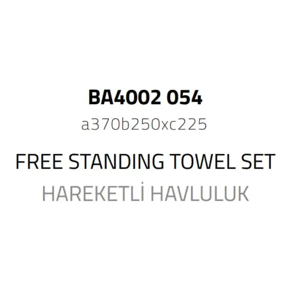 System Hareketli Havluluk Beyaz Renk (BA4002 054 AL7) - 2