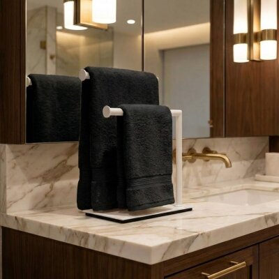 System Hareketli Havluluk Beyaz Renk (BA4002 054 AL7) - System Banyo