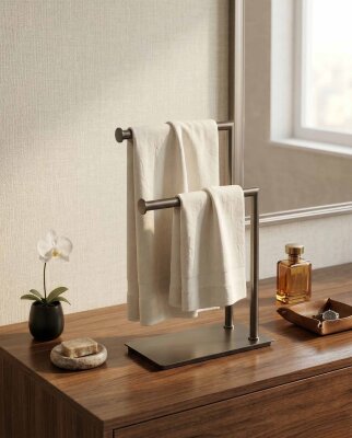 System Hareketli Havluluk Füme Renk (BA4002 054 BBN) - System Banyo