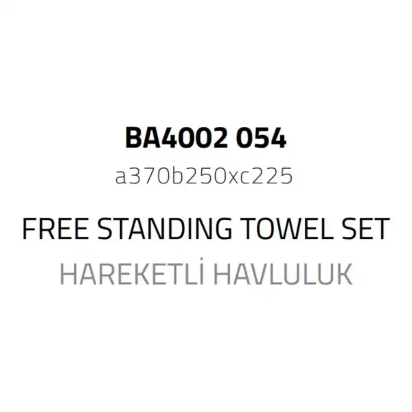 System Hareketli Havluluk Nikel Saten Renk (BA4002 054 NBM) - 1
