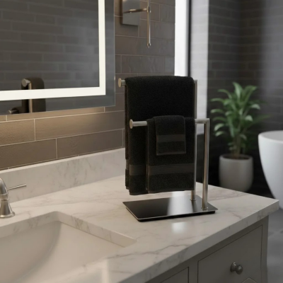 System Hareketli Havluluk Nikel Saten Renk (BA4002 054 NBM) - System Banyo