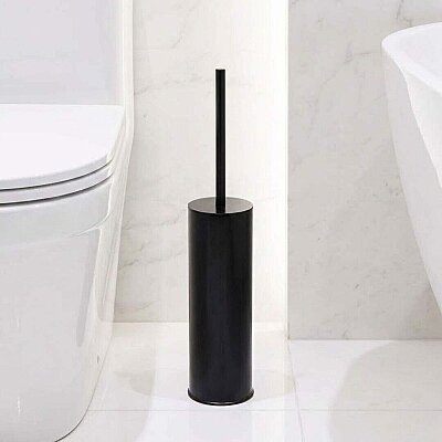 System Banyo Tuvalet Fırçalığı Siyah Renk (BA4004 509 AL6) - System Banyo