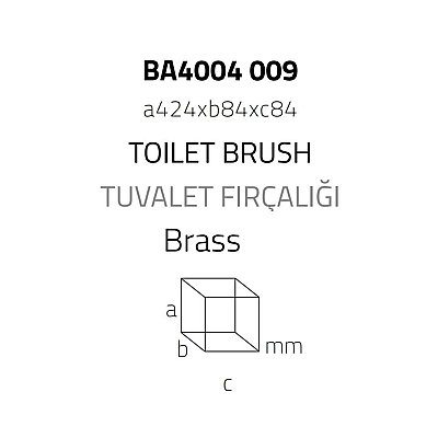 System Banyo Tuvalet Fırçalığı Beyaz/Gold Renk (BA4004 609 AL7-GL) - 4