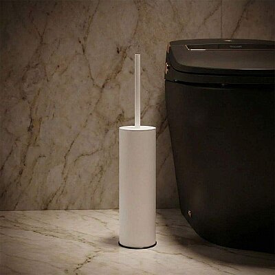 System Banyo Tuvalet Fırçalığı Beyaz/Gold Renk (BA4004 609 AL7-GL) - System Banyo