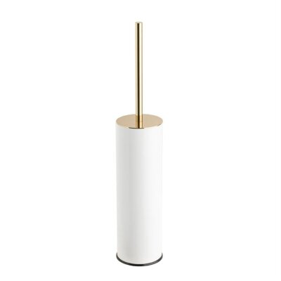 System Banyo Tuvalet Fırçalığı Beyaz/Gold Renk (BA4004 009 AL7-GL) - 1