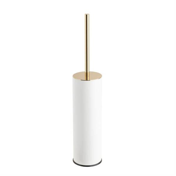 System Banyo Tuvalet Fırçalığı Beyaz/Gold Renk (BA4004 009 AL7-GL) - 1