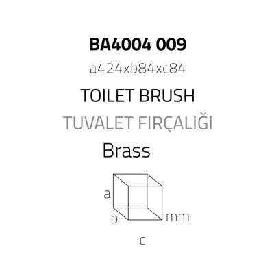 System Banyo Klozet Fırçası Saten Renk (BA4004 009 NBM) - 2