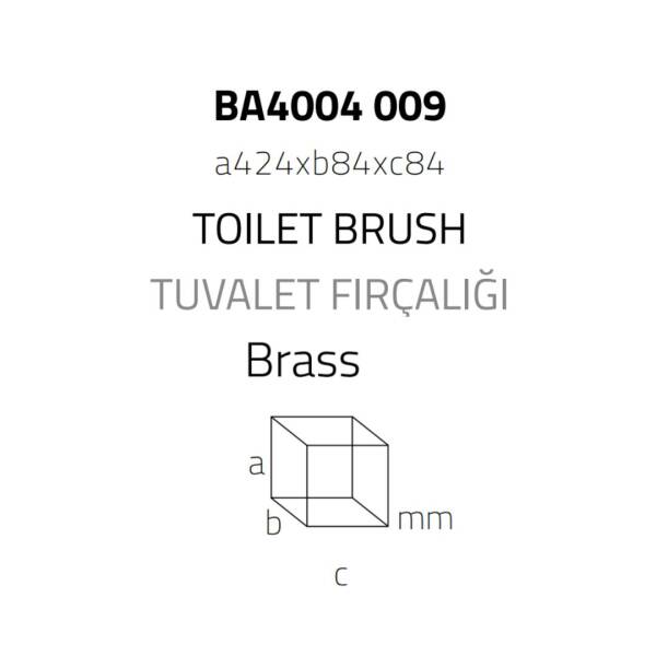 System Banyo Klozet Fırçası Saten Renk (BA4004 009 NBM) - 2
