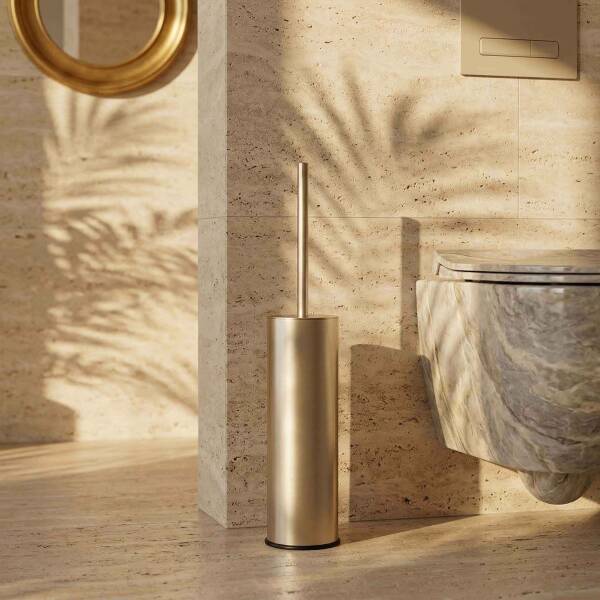 System Banyo Tuvalet Fırçalığı Saten Renk (BA4004 009 NBM) - 1