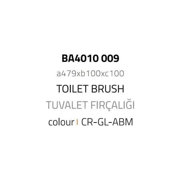 System Banyo Klozet Fırçası Antik Renk (BA4010 009 ABM) - 2