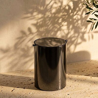 System Banyo Çöp Kovası Füme Renk 3 Lt (BA4013 031 BBN-BBN) - System Banyo